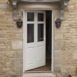 Bespoke triple glazed timber entrance door from Green Building Store