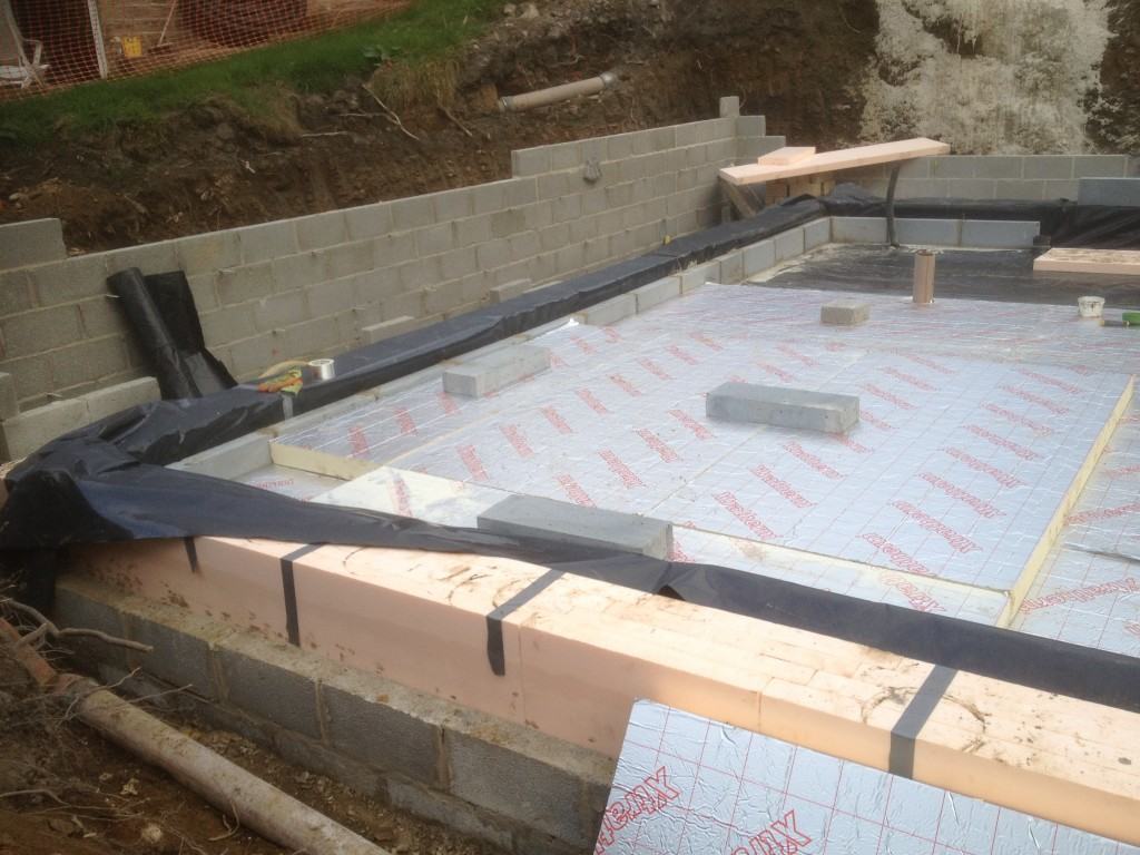 Golcar Passivhaus ground floor and foundations