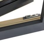 Detail from PERFORMANCE ULTRA triple glazed timber alu clad window