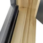 Detail view of PERFORMANCE ULTRA triple glazed timber alu clad window