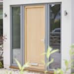 PERFORMANCE triple glazed timber door at Reading low energy retrofit