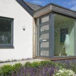 PERFORMANCE triple glazed timber windows and doors at Huddersfield low energy retrofit - photo Iain Richardson