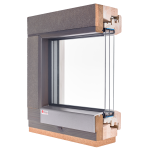 Green Building Store PROGRESSION Passivhaus certified timber window with narrow sightlines