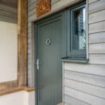 ULTRA triple glazed timber windows and doors at oak frame newbuild Devon